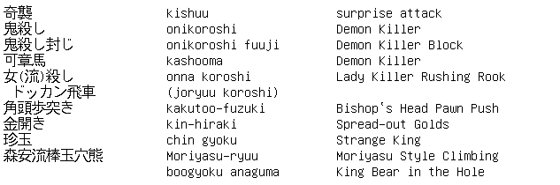 Shogi Vocabulary 9